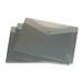VLB Letter Vinyl File Pocket - 8 1/2" x 11" - 2 Front & Back Pocket(s) - Polypropylene - Charcoal - 6 / Pack