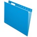 Pendaflex 1/5 Tab Cut Letter Recycled Hanging Folder - 8 1/2" x 11" - Blue - 10% Recycled - 25 / Box