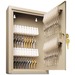 MMF Uni-Key Single Tag Key Cabinet - 8" x 2.6" x 12.1" - Sand - Steel - Recycled