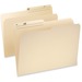 Pendaflex WaterShed 1/2 Tab Cut Legal Recycled Top Tab File Folder - 8 1/2" x 14" - Top Tab Location - Assorted Position Tab Position - Manila - 30% Recycled - 100 / Box