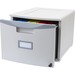 Storex Storage File Drawer - External Dimensions: 12.8" Width x 18.3" Depth x 14.8"Height - Media Size Supported: Letter, Legal - Stackable - Platinum, Gray - For File - Recycled - 1 Each
