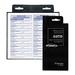 Blueline Bilingual Auto Record Book - 104 Sheet(s) - 3.50" (88.90 mm) x 6.38" (161.93 mm) Sheet Size - Black Cover - Recycled - 1 Each