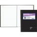 Blueline® A796 Series Account Books - 200 Sheet(s) - Perfect Bind - 7 11/16" (19.5 cm) x 10 1/4" (26 cm) Sheet Size - White Sheet(s) - Black Cover - Recycled - 1 Each