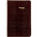 Blueline Wirebound Daily Appointment Planner - Julian Dates - Daily - January 2022 till December 2022 - 7:00 AM to 7:30 PM - Half-hourly - 1 Day Single Page Layout - 5" x 8" Sheet Size - Wire Bound - Burgundy - Appointment Schedule, Reference Calendar, No