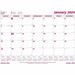 Brownline Monthly Desk Calendar Refill - Monthly - January 2018 till December 2018 - 1 Month Single Page Layout - 23.50" (596.90 mm) x 18.25" (463.55 mm) - Desk Pad - White - Reference Calendar