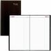 Brownline Daily Diary - Daily - January 2024 - December 2024 - 1 Day Single Page Layout - 7 7/8" x 13 3/8" Sheet Size - Black - Hard Cover, Reference Calendar, Tear-off, Tabbed - 1 Each