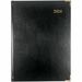 Brownline Executive Weekly Appointment Book - Weekly - January 2017 till December 2017 - 7:00 AM to 6:00 PM - 1 Week Double Page Layout - 10.9" (276.2 mm) x 7.6" (193.7 mm) - Sewn - Black - Leather - Trilingual, Hard Cover, Gilt Edge, Ribbon Marker, Refer