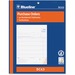 Blueline Purchase Order Form Book - 50 Sheet(s) - 3 PartCarbonless Copy - 8.50" (215.90 mm) x 11" (279.40 mm) Sheet Size - Blue Cover - 1 Each