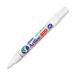 Jiffco Artline Medium Paint Marker - 2.3 mm (0.09") Medium Marker Point - White Ink - 1 Each