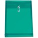 Winnable Transparent Poly Inter-Department Envelope - Clasp - 9 1/2" Width x 13" Length - Poly - 1 Each - Green