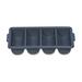 Rubbermaid 4-Compartment Cutlery Bin - External Dimensions: 21.3" Width x 3.8" Depth x 11.5" Height - Plastic - Gray - 1 Each