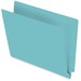 Pendaflex Letter Recycled End Tab File Folder - 8 1/2" x 11" - 3/4" Expansion - Turquoise - 10% Recycled - 100 / Box