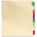 Oxford Insertable Index Tab - 8 Tab(s) - Legal - Manila Divider - Assorted Plastic Tab(s) - Reinforced Edges, Rip Proof, Durable - 8 / Set