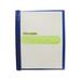 Winnable Letter Report Cover - 8 1/2" x 11" - 80 Sheet Capacity - 3 Fastener(s) - Clear, Dark Blue - 1 Each