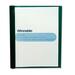 Winnable Letter Report Cover - 8 1/2" x 11" - 80 Sheet Capacity - 3 Fastener(s) - Clear, Green - 1 Each