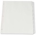 Oxford Heavy Duty Plain Tab Loose Leaf Index Divider - 8 Tab(s) - 8.50" Divider Width x 11" Divider Length - Letter - White Divider - Plastic Tab(s) - Recycled - Reinforced Edges, Heavy Duty - 8 / Set