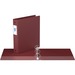 Davis Round Ring Commercial Binder - 1 1/2" Binder Capacity - 8 1/2" x 11" Sheet Size - 3 x Round Ring Fastener(s) - 2 Inside Front & Back Pocket(s) - Maroon - Recycled - 1 Each