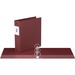 Davis Round Ring Commercial Binder - 2" Binder Capacity - 8 1/2" x 11" Sheet Size - 3 x Round Ring Fastener(s) - 2 Inside Front & Back Pocket(s) - Maroon - Recycled - 1 Each