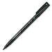 Lumocolor Fibre-Tip Ink Pen - Broad Pen Point - Refillable - Black - Polypropylene Barrel - 1 Each