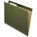 Nature Saver 1/3 Tab Cut Letter Recycled Hanging Folder - 8 1/2" x 11" - Poly - Standard Green - 100% Recycled - 25 / Box