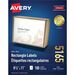 Avery® Shipping Labels, TrueBlock(R) Technology, Permanent Adhesive, 8-1/2" x 11" , 100 Labels (5165) - 8 1/2" Height x 11" Width - Permanent Adhesive - Laser - Bright White - Paper - 1 / Sheet - 100 Total Sheets - 100 Total Label(s) - 100 / Box