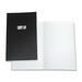 Winnable Open Side Memo Book - 96 Sheets - Sewn - 4" x 6 3/4" - White Paper - Black Cover - Flexible Cover - 1 Each