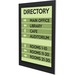 Deflecto Superior Image Sign Holder - 8.50" (215.90 mm) x 11" (279.40 mm) x - 1 Each - Clear, Black