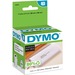 Dymo White Address Labels - 3 1/2" Width x 1 1/8" Length - Permanent Adhesive - Rectangle - Direct Thermal - White - Paper - 130 / Roll - 1 / Box - Self-adhesive