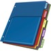 Cardinal Expanding Pocket Poly Divider - 5 x Divider(s) - 5 Tab(s)/Set - 9.80" Divider Width x 11.50" Divider Length - Letter - 8.50" (215.90 mm) Width x 11" (279.40 mm) Length - 3 Hole Punched - Translucent Poly Divider - Multicolor Poly Tab(s) - Non-sti