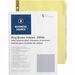 Business Source Insertable 5-Tab Ring Binder Indexes - 5 x Divider(s) - 5 Tab(s)/Set2" Tab Width - 8.50" Divider Width x 11" Divider Length - Letter - 3 Hole Punched - Buff Divider - Clear Tab(s) - Mylar Reinforcement, Insertable, Reinforced Edges, Tear R