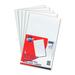 Hilroy Figuring Pad - 96 Sheets - 0.31" Ruled - 8 3/8" x 14" - White Paper - 5 / Pack