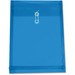Winnable Letter Vinyl File Pocket - 8 1/2" x 11" - 1 1/4" Expansion - Poly - Blue - 1 Each