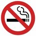 Headline 9552 No Smoking Sign - 1 Each - 3" (76.20 mm) Width x 3" (76.20 mm) Height - Square Shape - Black, Red Print/Message Color - Self-adhesive - White