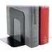 Business Source Heavy-gauge Steel Book Supports - 5.3" Height x 5" Width x 4.8" DepthDesktop - Non-skid Base, Scratch Resistant, Stain Resistant - Enamel - Black - Steel - 2 / Pair