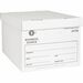 Business Source Lift-off Lid Heavy-Duty Storage Box - External Dimensions: 12" Width x 15" Depth x 10"Height - Media Size Supported: Legal, Letter - Lift-off Closure - Heavy Duty - Stackable - Cardboard - White - For File - Recycled - 12 / Carton