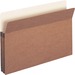 Business Source Straight Tab Cut Legal Recycled File Pocket - 8 1/2" x 14" - 1 3/4" Expansion - Redrope - Redrope - 30% Recycled - 25 / Box
