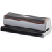 Swingline Optima 20 Electric Punch - 3 Punch Head(s) - 20 Sheet - 9/32" Punch Size - 5" (127 mm) x 11.50" (292.10 mm) x 3.80" (96.52 mm) - Black, Silver, Translucent