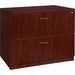 Lorell Essentials Lateral File - 2-Drawer - 35.5" x 22" x 29.5" x 1" - 2 x File Drawer(s) - Finish: Laminate, Mahogany