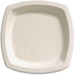 Solo Bare 8-1/4" Eco-Forward Square Plates - Bare - Microwave Safe - Ivory - Bagasse Body - 125 / Pack