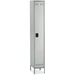 Safco Single-Tier Two-tone Locker with Legs - 18" x 12" x 78" - Recessed Locking Handle - Gray - Steel