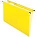 Pendaflex SureHook 6152CYLW Letter Recycled Hanging Folder - 8 1/2" x 11" - Yellow - 10% Recycled - 20 / Box