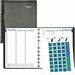 Blueline Blueline MiracleBind Weekly Planner - Weekly - 1 Year - January 2024 - December 2024 - 7:00 AM to 8:45 PM - Quarter-hourly, 7:00 AM to 4:45 PM - Weekly - 8 1/2" x 11" Sheet Size - Twin Wire - Black - 11" Height x 9.1" Width - Address Directory, P