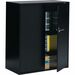 Global 9300 Storage Cabinet - 36" x 18" x 42" - 2 x Door(s) - Leveling Glide, Lockable - Black