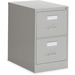 Global 2600 Vertical File Cabinet - 2-Drawer - 18" x 26.6" x 29" - 2 x Drawer(s) for File - Legal - Vertical - Ball-bearing Suspension, Lockable, Label Holder - Gray - Metal