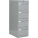 Global 2600 Plus Vertical File Cabinet - 4-Drawer - 18" x 26.6" x 52" - 4 x Drawer(s) for File - Legal - Vertical - Ball-bearing Suspension, Lockable, Recessed Handle - Gray - Metal