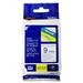 Brother TZE223 White on Blue Label Tape - 23/64" - Rectangle - Blue - 1 Each - Abrasion Resistant, Chemical Resistant, Fade Resistant, Temperature Resistant