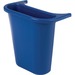 Rubbermaid 2950-73 Deskside Wastebasket Recycling Side Bin - 11.5" Height x 7.3" Width x 10.6" Depth - Blue - 1 Each