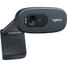 Logitech C270 Webcam - 30 fps - Black - USB 2.0 - 1 Pack(s) - 3 Megapixel Interpolated - 1280 x 720 Video - Fixed Focus - 55° Angle - Widescreen - Microphone - Computer, Notebook, Monitor