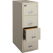 FireKing 4-2131-C File Cabinet - 4-Drawer - 20.8" x 31.6" x 52.8" - 4 x Drawer(s) for File - Legal - Vertical - Drawer Suspension, Recessed Handle, Key Lock, Fire Proof, Scratch Resistant - Platinum - Powder Coated - Steel