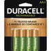 Duracell Rechargeable NiMH Batteries AA - pk/4